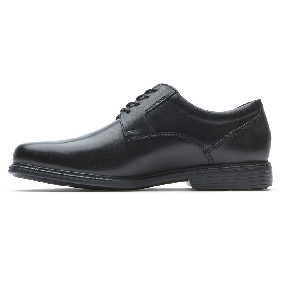 Rockport Mens Oxfords Black - Charles Road Plain Toe - UK 291-DBGZMK